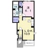 レガーロ 1LDKの間取り