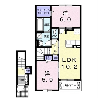 間取図 ザ・ビレッジグリーン飾東