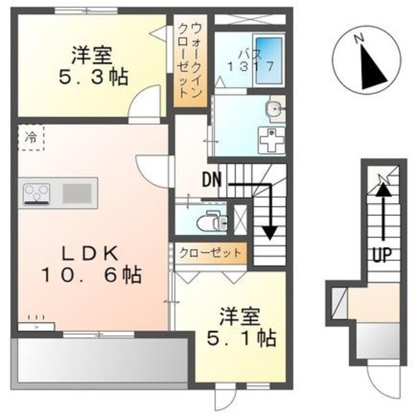 間取図 ラ・フレーズ　田寺