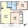 フレグランス北平野Ⅱ 2LDKの間取り