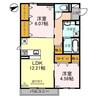 グランモア匠 2LDKの間取り