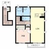 シャーメゾン横尾 1LDKの間取り