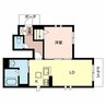 シャーメゾン新在家中の町 1LDKの間取り