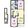 TORAJAーS 2LDKの間取り