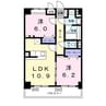 プレミア 2LDKの間取り