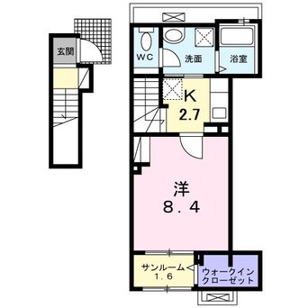 間取図 メゾングレーヌ龍野町