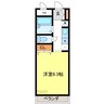 アミスタ花北 1Kの間取り