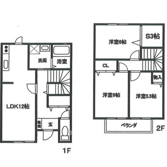 間取図 前田メゾネット