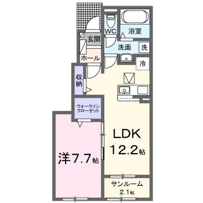 間取図 エスポワール小林Ⅰ