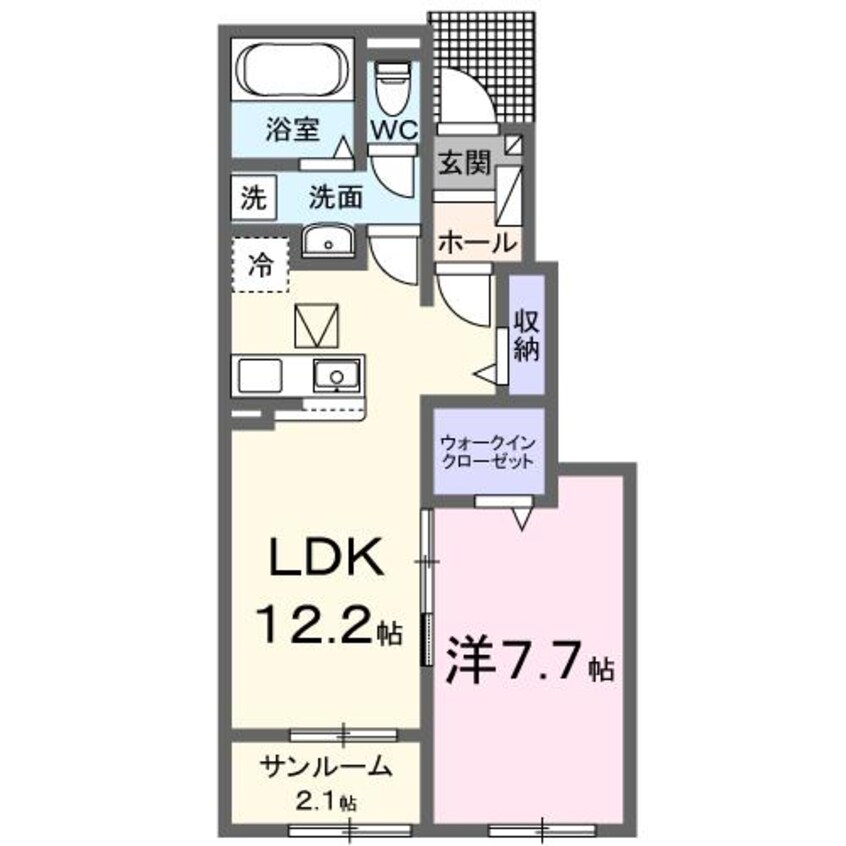 間取図 エスポワール小林Ⅰ