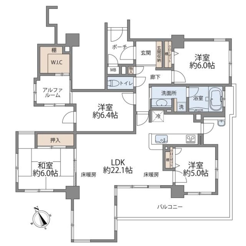 間取図 アルファステイツ南新在家