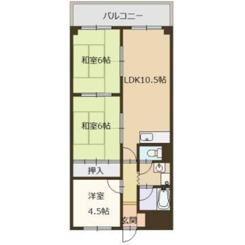 間取図 エバーグリーン車崎