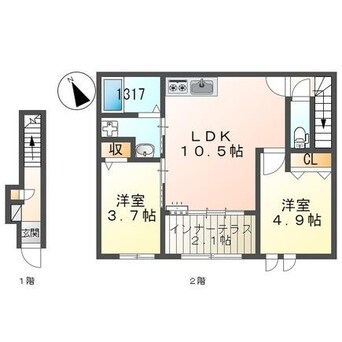 間取図 コントレイル糸引