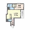 シャーメゾン坂田町 1LDKの間取り