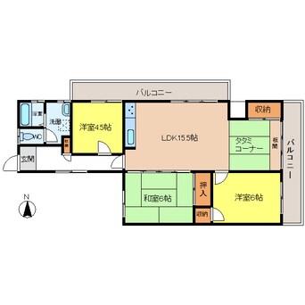 間取図 クリーンピア山電飾磨駅北