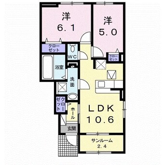 間取図 パルグランデⅠ