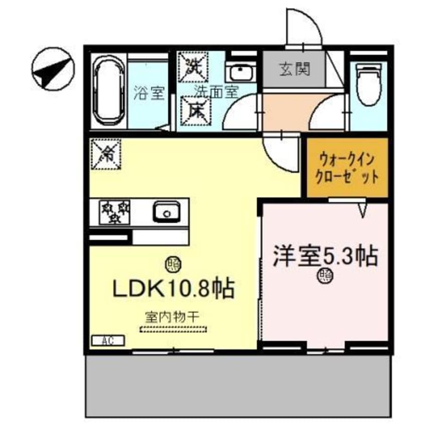 間取図 Ｄ－ＰＬＡＣＥ城西