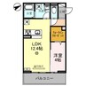 Ｄ－ＰＬＡＣＥ城西 1LDKの間取り