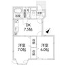 ラフィネロジュマン 2LDKの間取り