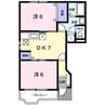 フレンドリー大野 2DKの間取り