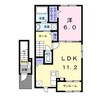 リアン25 1LDKの間取り