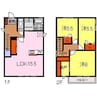 スリーハーモニー 3LDKの間取り