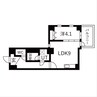 THE MUSE神屋町 1LDKの間取り