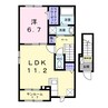 ルニⅤ 1LDKの間取り