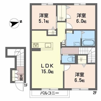 間取図 シャーメゾン　チーロ