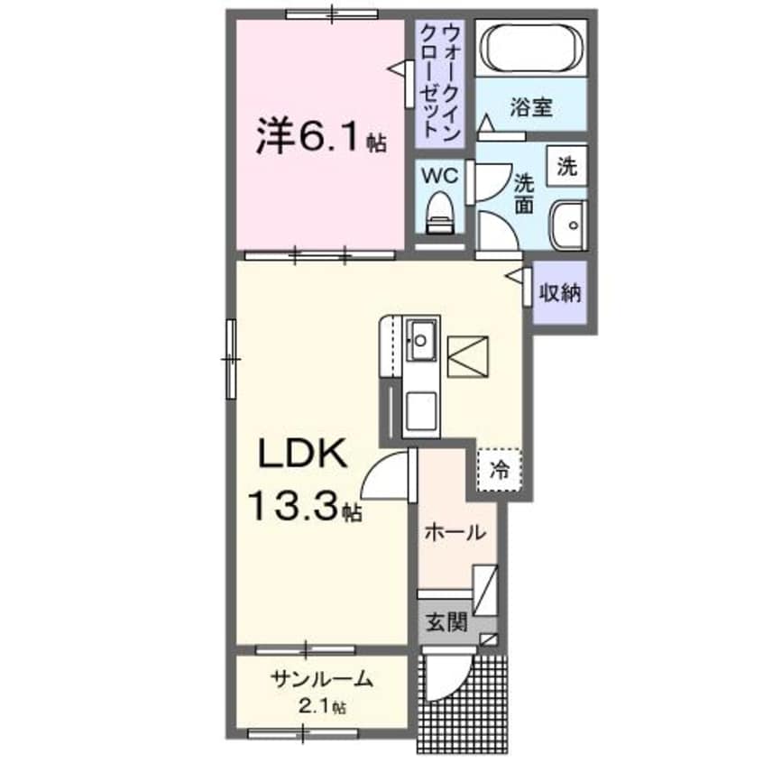 間取図 カミーノ　オタンタトレ　Ⅰ