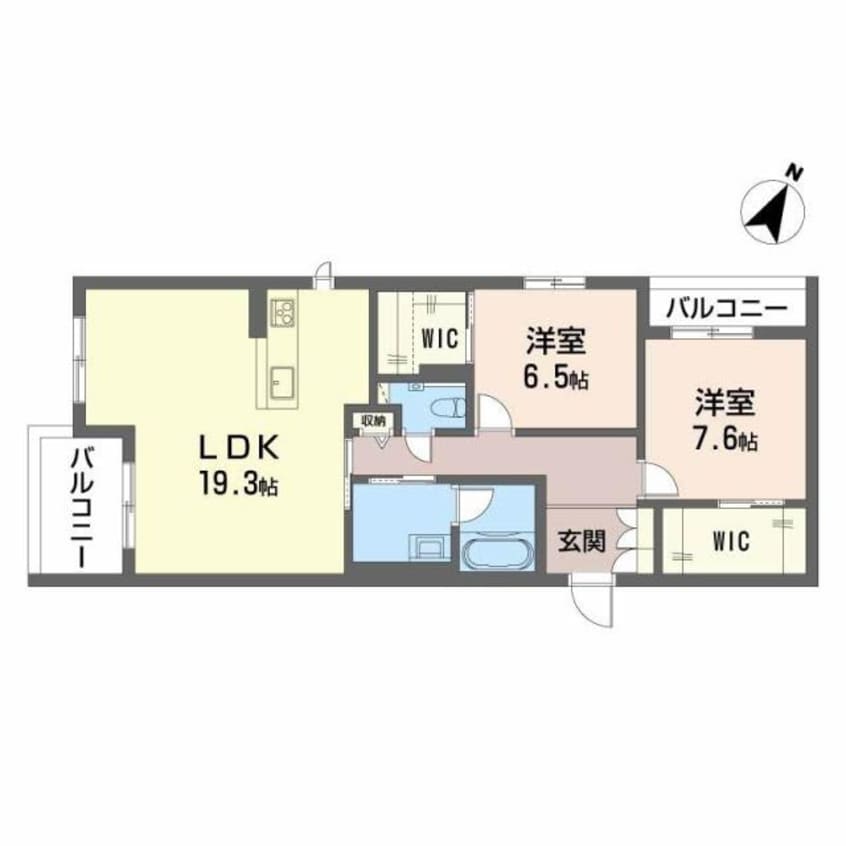 間取図 カーサグラス　エステ