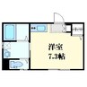 Fleur若菜町 1Rの間取り