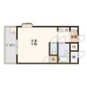 セピア51 1Kの間取り