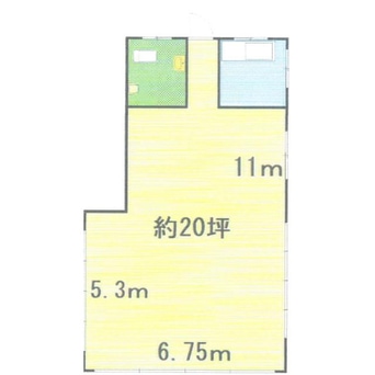 間取図 新栄町　居抜き店舗