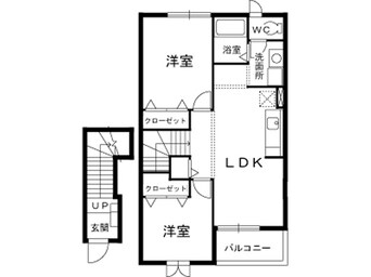 間取図 ビッグ　フォレスト　Ｂ