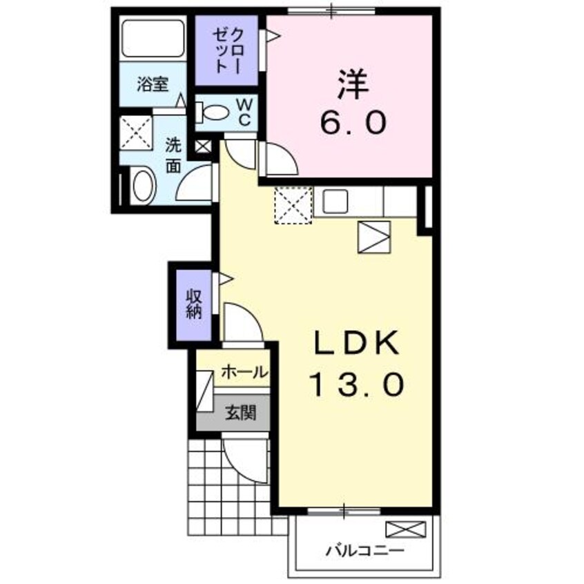 間取図 ブルーパインＢ