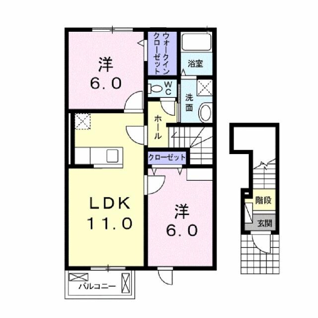 間取り図 ブルーパインＢ