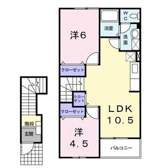 間取図 カンパヌール　Ａ