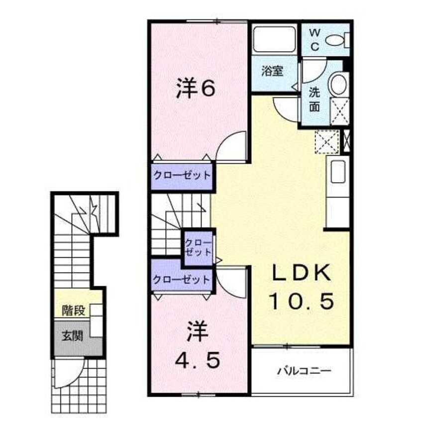 間取図 カンパヌール　Ａ