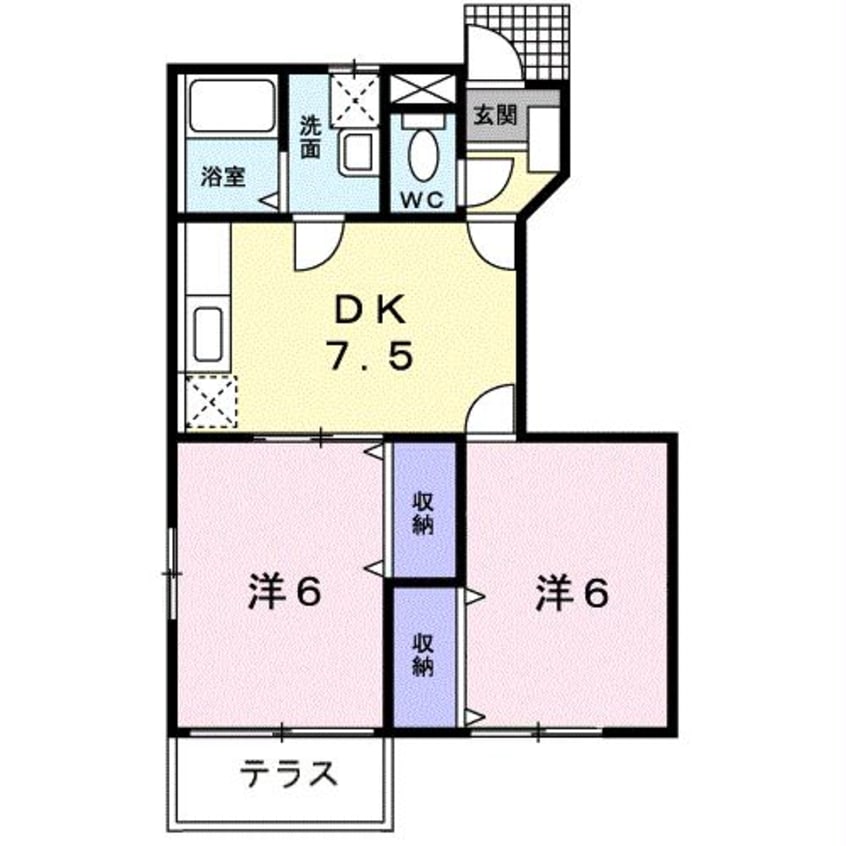 間取図 グローブ・レジデンス　ＡＢ