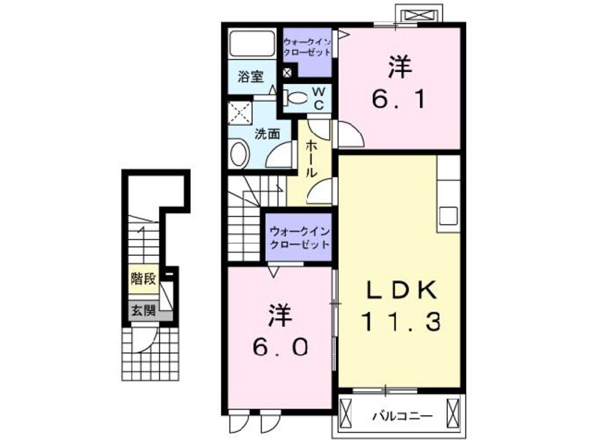 間取図 ティーアイランド２番館