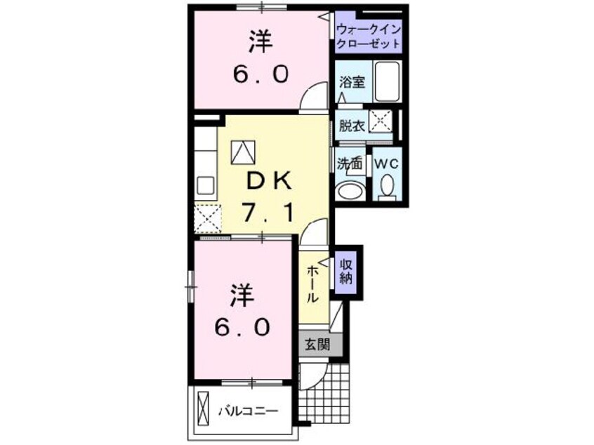 間取図 ティーアイランド　１番館