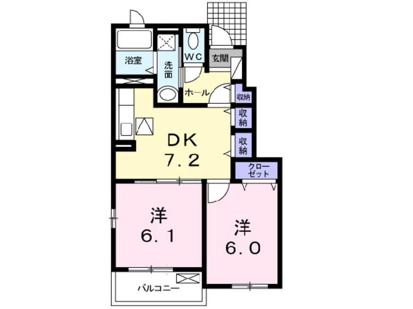 間取図 イリーデ・アロッジオＢ