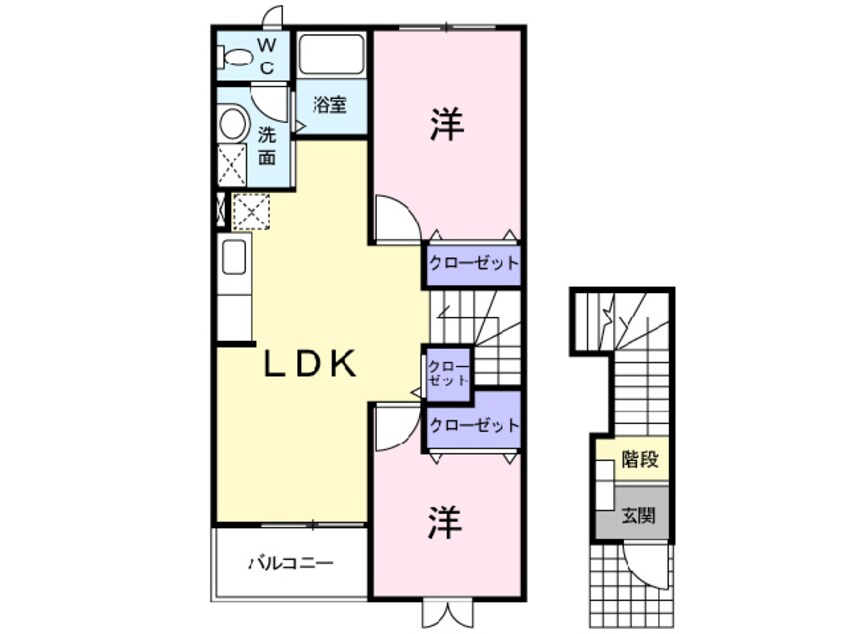 間取図 カンパヌール　B