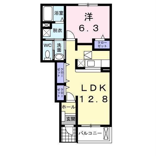 間取り図 ベル・コート　Ｂ