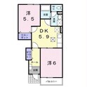 フォンターナ　フェリチータABの間取図