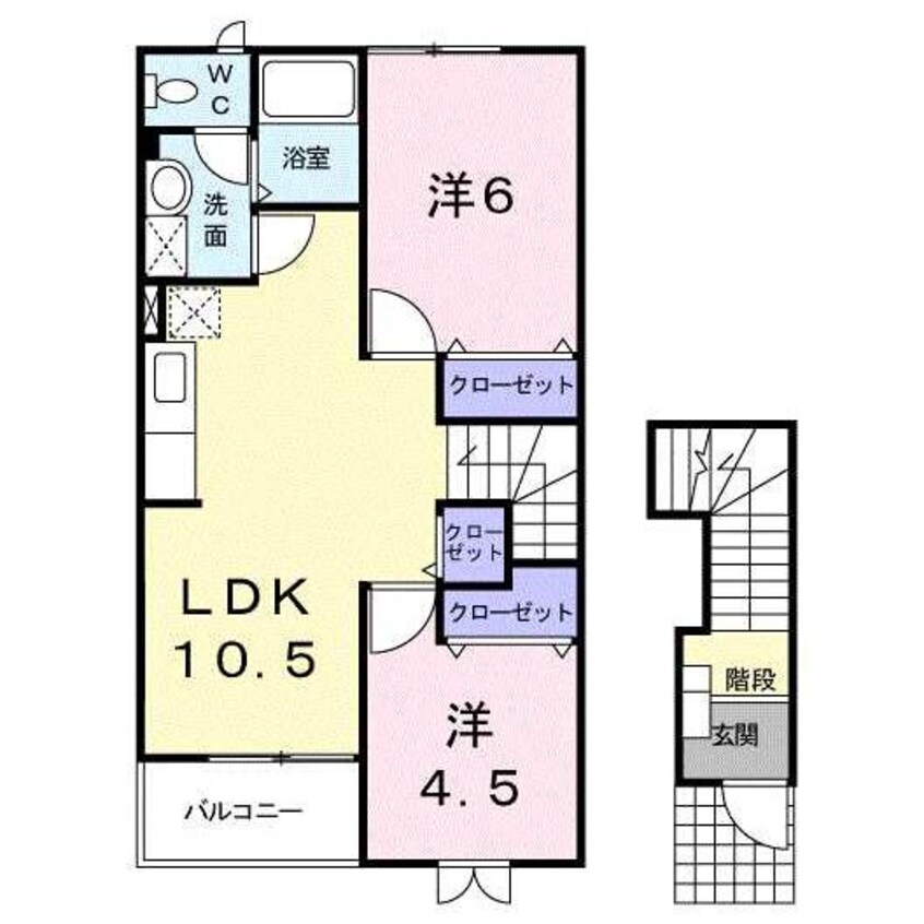 間取図 ビガーハイツ