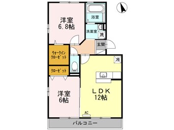 間取図 シャトーラトゥールⅠ棟