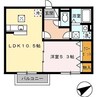 リッシハウス 1LDKの間取り