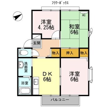 間取図 サンビレッジ小野田